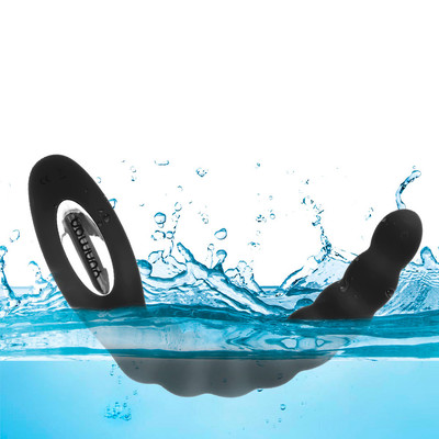 Foto 3 do produto Estimulador de Próstata Escalonado Recarregável em Silicone de Toque Suave e 10 Modos de Vibrações - Yunman | 13 x 2,7 cm