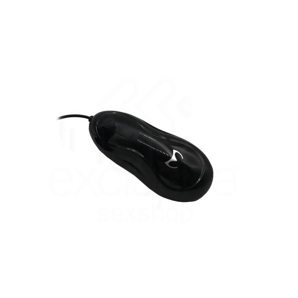 Estimulador de Próstata "M" em Silicone Soft Touch com Anel para Escroto, 12 Modos de Vibração, Controle Remoto com Fio e Carregamento via USB - 7 x 2,1 cm - 3