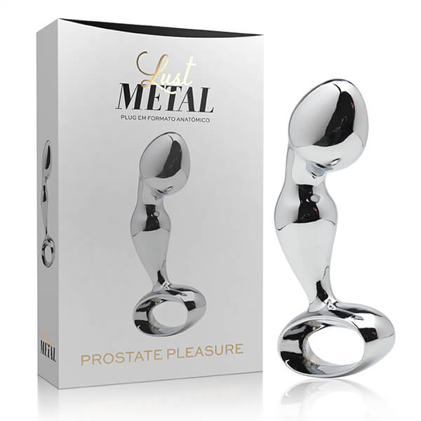 Estimulador de Próstata em Metal com Alça de Segurança - Lust Metal Prostate Pleasure | Disponível em 2 Cores - 3