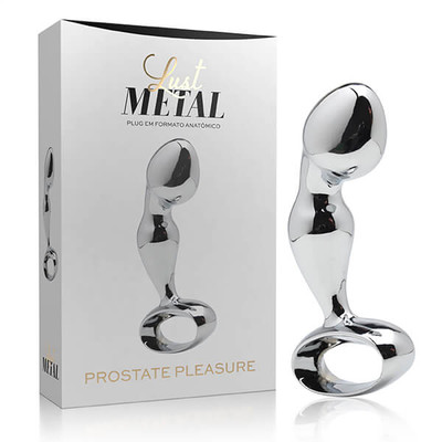 Foto 3 do produto Estimulador de Próstata em Metal com Alça de Segurança - Lust Metal Prostate Pleasure | Disponível em 2 Cores