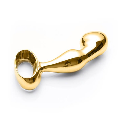 Foto 2 do produto Estimulador de Próstata em Metal com Alça de Segurança - Lust Metal Prostate Pleasure | Disponível em 2 Cores