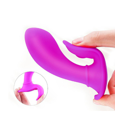 Vibrador Ponto G e Clitóris Recarregável com 9 Modos de Vibração e Controle Remoto sem Fio - S-Hande Butterfly-RCT | 9 x 3,3 cm | Disponível em 2 Cores