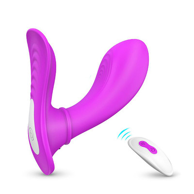 Foto 3 do produto Vibrador Ponto G e Clitóris Recarregável com 9 Modos de Vibração e Controle Remoto sem Fio - S-Hande Butterfly-RCT | 9 x 3,3 cm | Disponível em 2 Cores