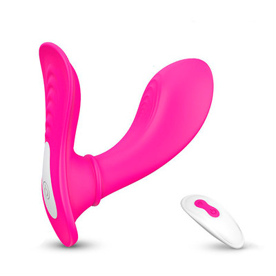 Vibrador Ponto G e Clitóris Recarregável com 9 Modos de Vibração e Controle Remoto sem Fio - S-Hande Butterfly-RCT | 9 x 3,3 cm | Disponível em 2 Cores