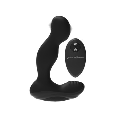 Foto 2 do produto Vibrador Estimulador de Próstata e Períneo Recarregável com Dupla Pulsação, 6 Modos de Vibração e Controle Remoto Sem Fio - Zero Tolerance The One Two Punch | 12 x 3,7 cm