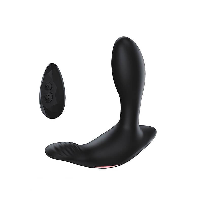 Estimulador de Próstata e Períneo em Silicone com 7 Modos de Vibração, Função Aquecimento e Controle sem Fio - 9,3 x 3,1 cm - 2