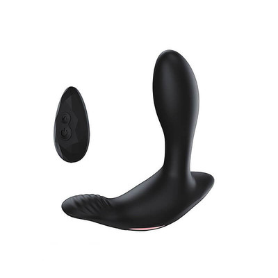 Foto 2 do produto Estimulador de Próstata e Períneo em Silicone com 7 Modos de Vibração, Função Aquecimento e Controle sem Fio - 9,3 x 3,1 cm