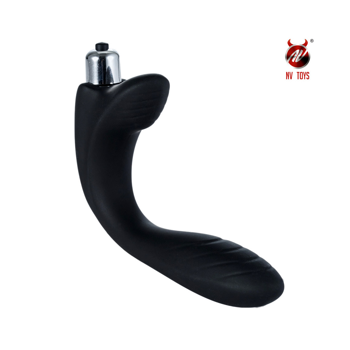Estimulador de Próstata e Períneo em Silicone Aveludado com Vibração Única - NV TOYS Aliens - 11,6 x 3,1 cm - 5