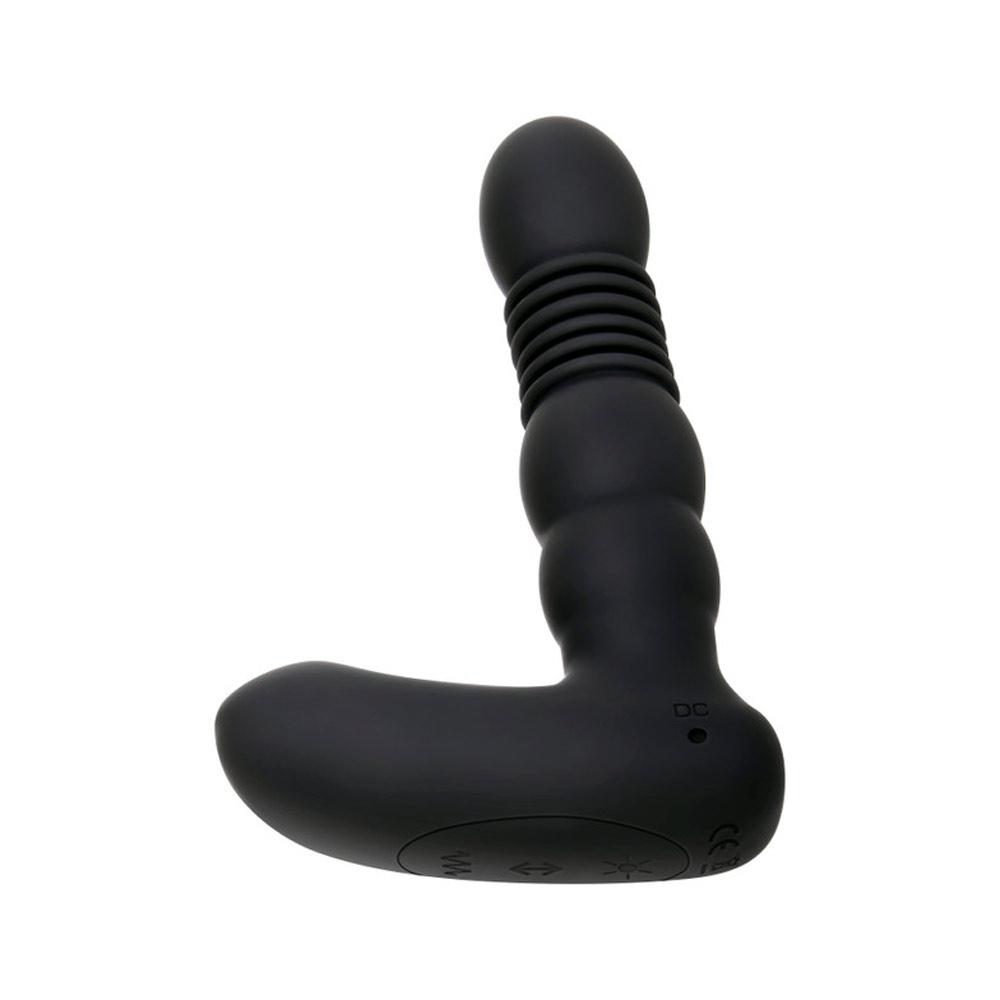 Estimulador de Próstata Recarregável com Movimento Vai e Vem, Função de Aquecimento, 6 Modos de Vibração e Controle Remoto Sem Fio - Adam & Eve Warming Thrusting Prostate Probe | 12,3 x 3,2 cm - 4