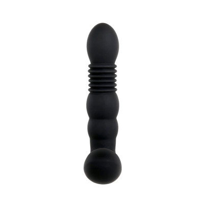 Foto 9 do produto Estimulador de Próstata Recarregável com Movimento Vai e Vem, Função de Aquecimento, 6 Modos de Vibração e Controle Remoto Sem Fio - Adam & Eve Warming Thrusting Prostate Probe | 12,3 x 3,2 cm