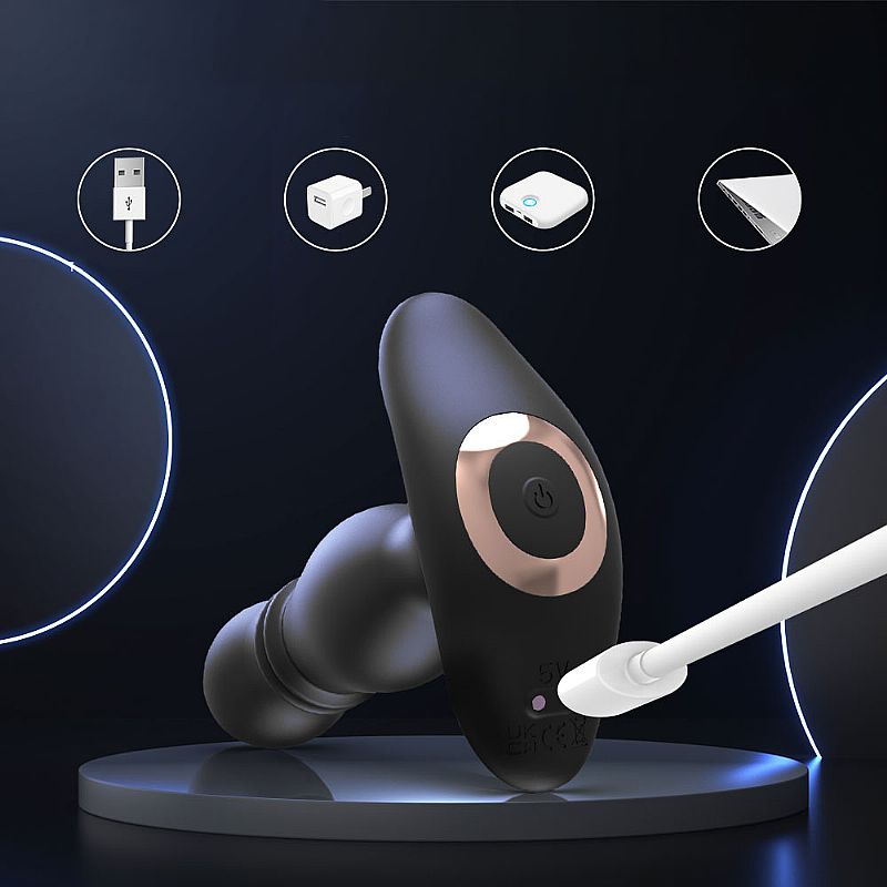 Estimulador de Próstata Recarregável com Movimento Vai e Vem, 9 Modos de Vibração e Controle Remoto Sem Fio - S-Hande Piercing Duke-RCT | 12,3 x 3,3 cm - 6