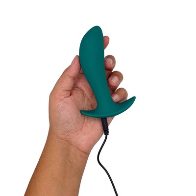 Estimulador de Próstata Recarregável em Silicone Aveludado com 10 Vibrações e Controle Remoto Sem Fio - Adão & Eva Essence Toys The High | 10,5 x 3,2 cm