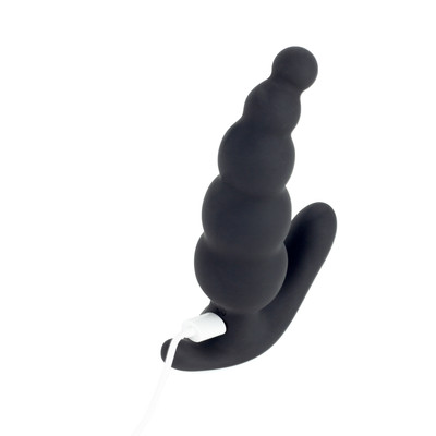 Foto 5 do produto Estimulador de Próstata Recarregável em Silicone com Formato Escalonado, 9 Modos de Vibração e Controle Remoto Sem Fio - S-Hande Dipper-RCT | 13 x 4 cm