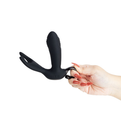 Estimulador de Próstata em Silicone com 10 Modos de Vibrações, 10 Níveis de Batidinhas, Controle Remoto e Recarregável - Bump Orgasm | 10,4 x 3,5 cm
