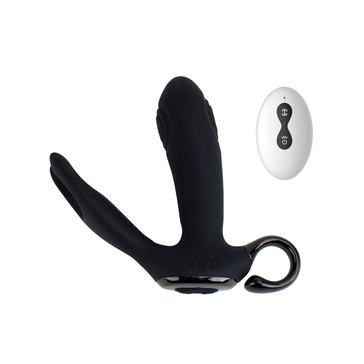 Estimulador de Próstata em Silicone com 10 Modos de Vibrações, 10 Níveis de Batidinhas, Controle Remoto e Recarregável - Bump Orgasm | 10,4 x 3,5 cm - 1