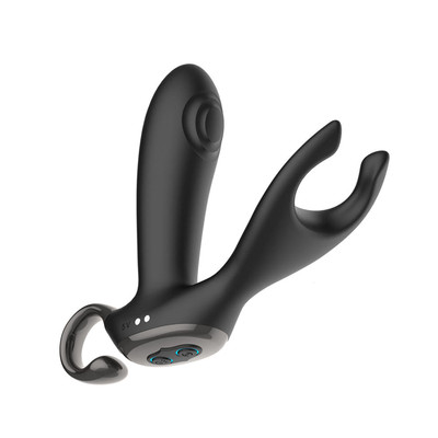 Foto 4 do produto Estimulador de Próstata em Silicone com 10 Modos de Vibrações, 10 Níveis de Batidinhas, Controle Remoto e Recarregável - Bump Orgasm | 10,4 x 3,5 cm