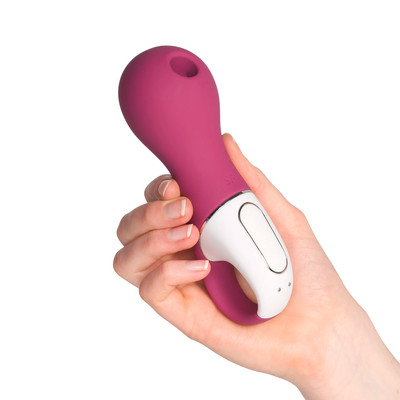 Foto 7 do produto Estimulador Clitoriano Recarregável com 11 Intensidades de Pulsação e 10 Modos de Vibração - Satisfyer Lucky Libra | 15 x 5 cm
