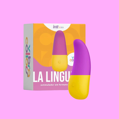 Estimulador em Silicone com Formato de Língua, 10 Modos de Vibração, Silencioso, Resistente à Água e Recarregável - Intt Toys La Lingueta Collors