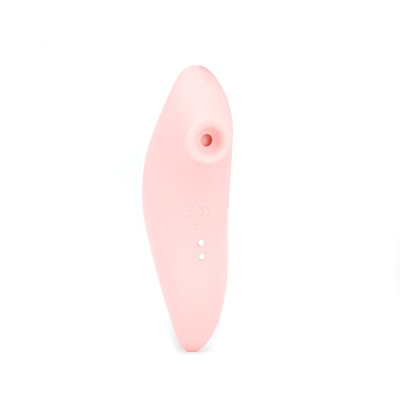 Foto 2 do produto Estimulador Sugador de Clitóris em Silicone com 5 Modos de Pulsação, Resistência à Água e Recarregável via USB - Exclusiva Frida | 12,8 x 3,8 cm | Cor: Rosa