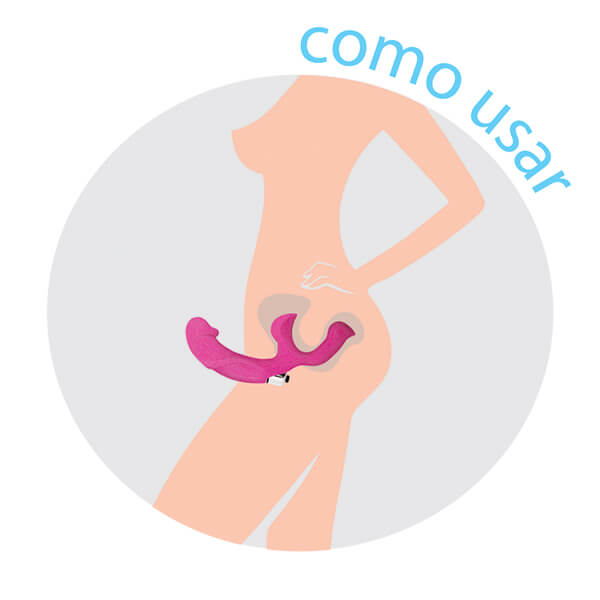 Eva Collection - Vibrador Strapless - Strap-on sem Cinta Feito em Silicone | Cor: Rosa - 4