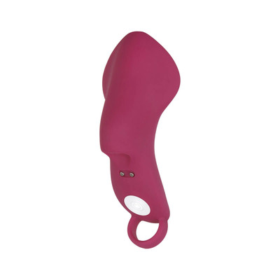 Foto 5 do produto Dedeira Estimuladora de Clitóris em Silicone com 9 Modos de Vibração e Recarregável via Cabo USB - Evolved Frisky Finger | 10,8 x 5 cm