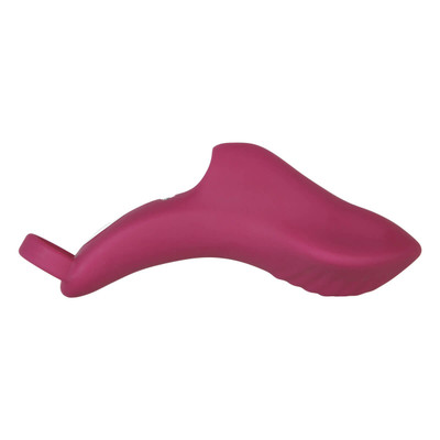 Foto 3 do produto Dedeira Estimuladora de Clitóris em Silicone com 9 Modos de Vibração e Recarregável via Cabo USB - Evolved Frisky Finger | 10,8 x 5 cm