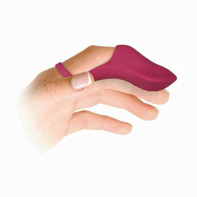Foto 9 do produto Dedeira Estimuladora de Clitóris em Silicone com 9 Modos de Vibração e Recarregável via Cabo USB - Evolved Frisky Finger | 10,8 x 5 cm
