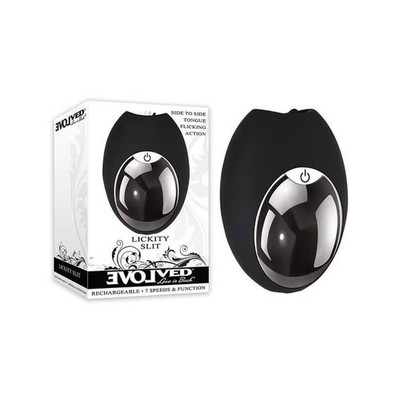 Foto 1 do produto Vibrador Estimulador de Clitóris com Língua Estimuladora e 7 Modos de Vibração - Evolved Lickity Slit | 7 x 5,2 cm