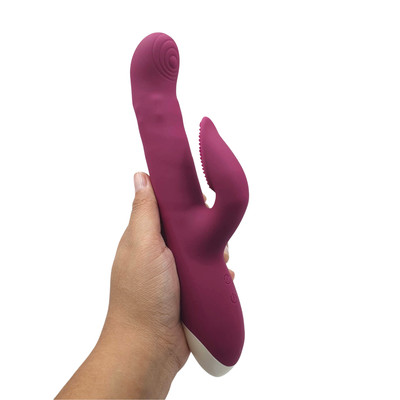 Vibrador de Ponto G e Estimulador de Clitóris com Cerdas Massageadoras, 10 Modos de Vibração e 3 Modos de Rotação - Evolved Lovely Lucy | 24 x 3,7 cm