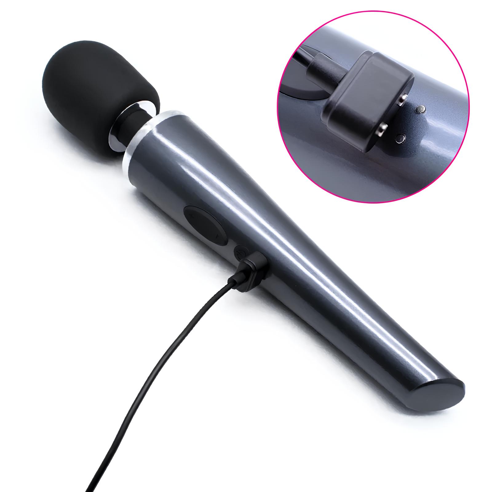 Massageador Recarregável com Cabeça Flexível e 10 Modos de Vibração Potentes - Evolved Mighty Metallic Wand - 7