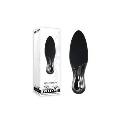 Mini Cápsula Vibratória em Silicone e ABS com 7 Modos de Vibração - Evolved Teardrop | 7,5 x 2,2 cm