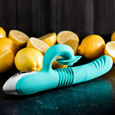 Foto 5 do produto Vibrador de Ponto G e Estimulador de Clitóris Recarregável com Movimento "Vai e Vem", 8 Modos de Vibração e 3 Rotações - Evolved The Show Stopper | 15 x 3,3 cm