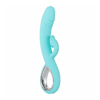 Foto 3 do produto Vibrador Estimulador de Ponto G e Clitóris Recarregável com 5 Modos de Sucção, 8 Vibrações e Função de Aquecimento - Evolved Triple Infinity | 12 x 3,2 cm