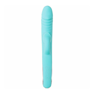 Foto 4 do produto Vibrador Estimulador de Ponto G e Clitóris Recarregável com 5 Modos de Sucção, 8 Vibrações e Função de Aquecimento - Evolved Triple Infinity | 12 x 3,2 cm