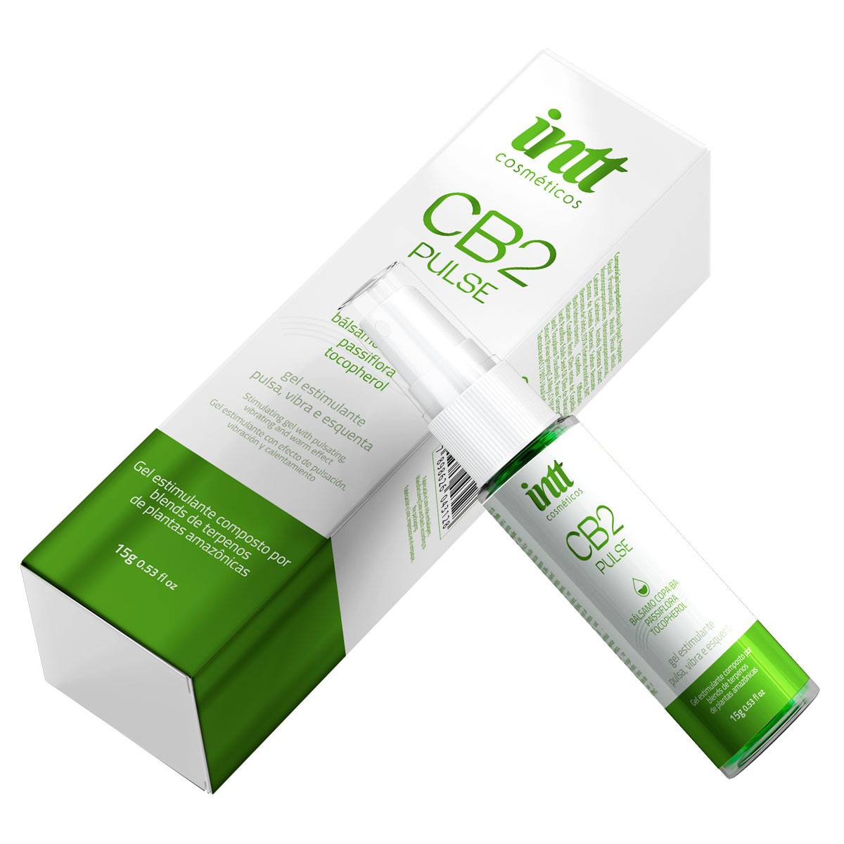 Excitante com Ação de Vibração, Pulsação, Aquecimento e Bem-Estar com Poder dos Terpenos - Intt CB2 Pulse  | 15ml - 2