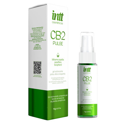 Excitante com Ação de Vibração, Pulsação, Aquecimento e Bem-Estar com Poder dos Terpenos - Intt CB2 Pulse  | 15ml
