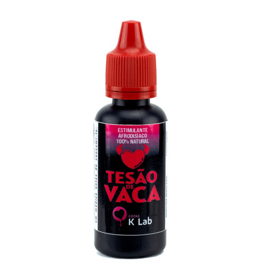 Excitante Feminino Afrodisíaco 100% Natural - K-Lab Tesão de Vaca | 20 ml