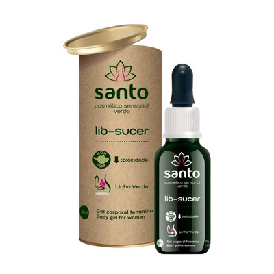 Excitante Feminino em Gel com Sensação de Sucção, Vibração e Aquecimento - Santo Cosméticos Lib-Sucer | 30 ml