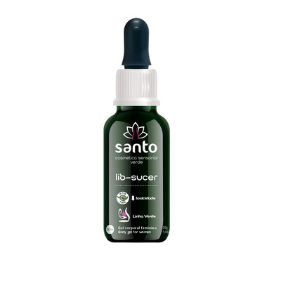 Excitante Feminino em Gel com Sensação de Sucção, Vibração e Aquecimento - Santo Cosméticos Lib-Sucer | 30 ml