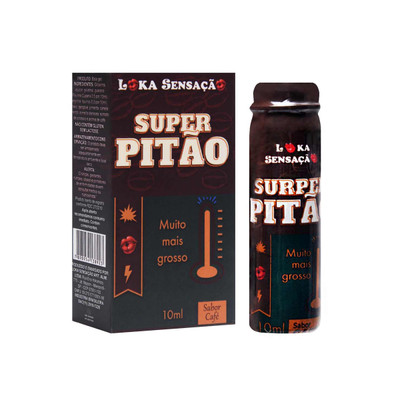 Excitante Masculino Prolongador de Ereção com Sabor de Café Eletrizante - Loka Sensação Super Pitão | 10ml