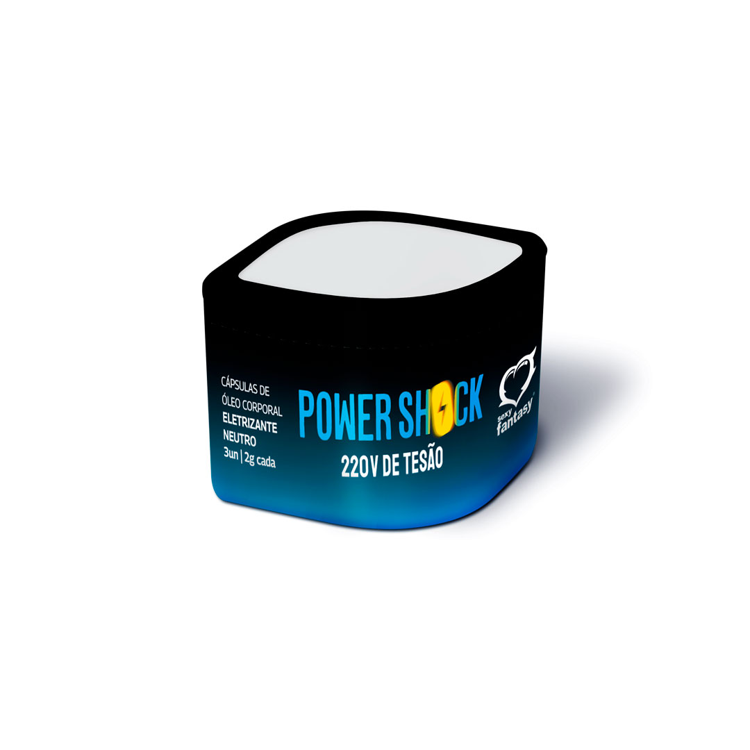 Excitante Unissex Neutro em Cápsulas de Óleo com Efeito Eletrizante - Sexy Fantasy Power Shock 220V de Tesão | 3 Unidades - 2