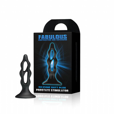 Foto 1 do produto Fabulous - Estimulador de Próstata Flexível escalonado em Silicone com Ventosa - 12,5 x 3,5 CM