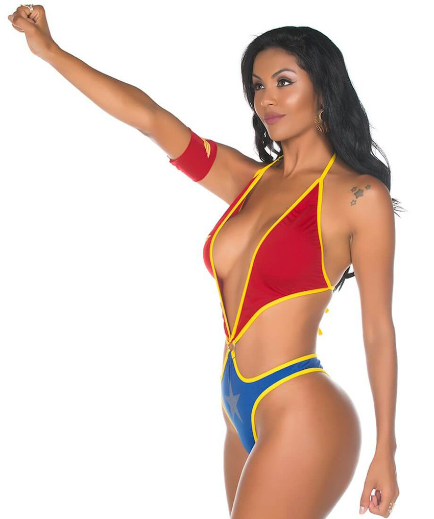 Fantasia Pimenta Sexy - Body Mulher Maravilha - 2