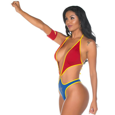 Foto 2 do produto Fantasia Pimenta Sexy - Body Mulher Maravilha