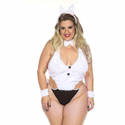 Foto 1 do produto Fantasia Pimenta Sexy - Coelha Luxo com Body Sensual | Tamanho: Plus Size