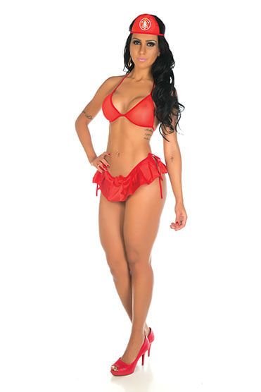 Fantasia Pimenta Sexy - Mini Bombeira - 1