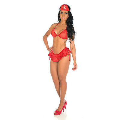 Foto 1 do produto Fantasia Pimenta Sexy - Mini Bombeira