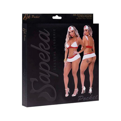 Foto 3 do produto Fantasia Kit Doutora Cora Pocket - Sapeka Sensual Lingerie | Tamanho Único