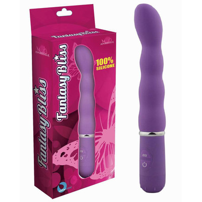 Foto 1 do produto Fantasy Bliss - Vibrador Ponto G com 10 Velocidades a Prova D' Água - 21,3 x 3,1 cm | Cor: Roxo
