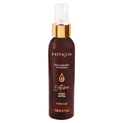 Óleo Corporal para Massagem em Spray com Aroma Kama Sutra - Feitiços Aromáticos Erotismo | 120 ml